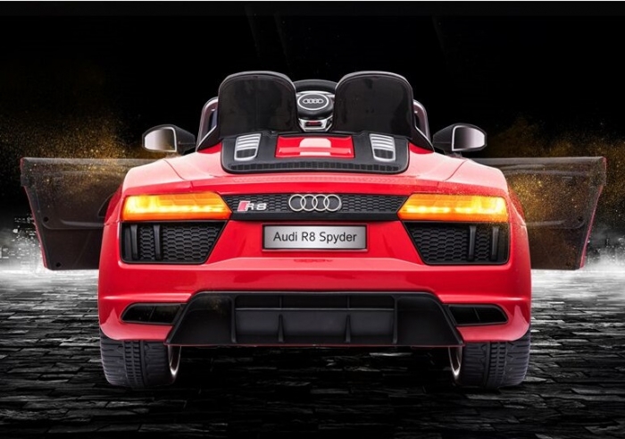 Lizenz Elektro Kinderfahrzeug Auto Audi R8 Spyder in Rot
